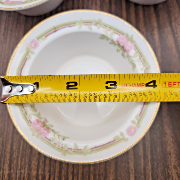 Pope-Gosser China Rose Floral Berry Bowls Set of 3 - Picture 7 of 9